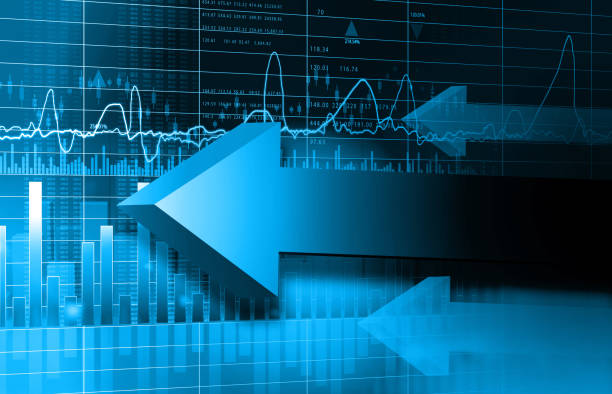 istock Financial stock market graph 1257154780