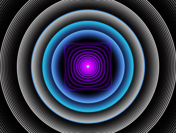 Abstract blue background (light and metal)