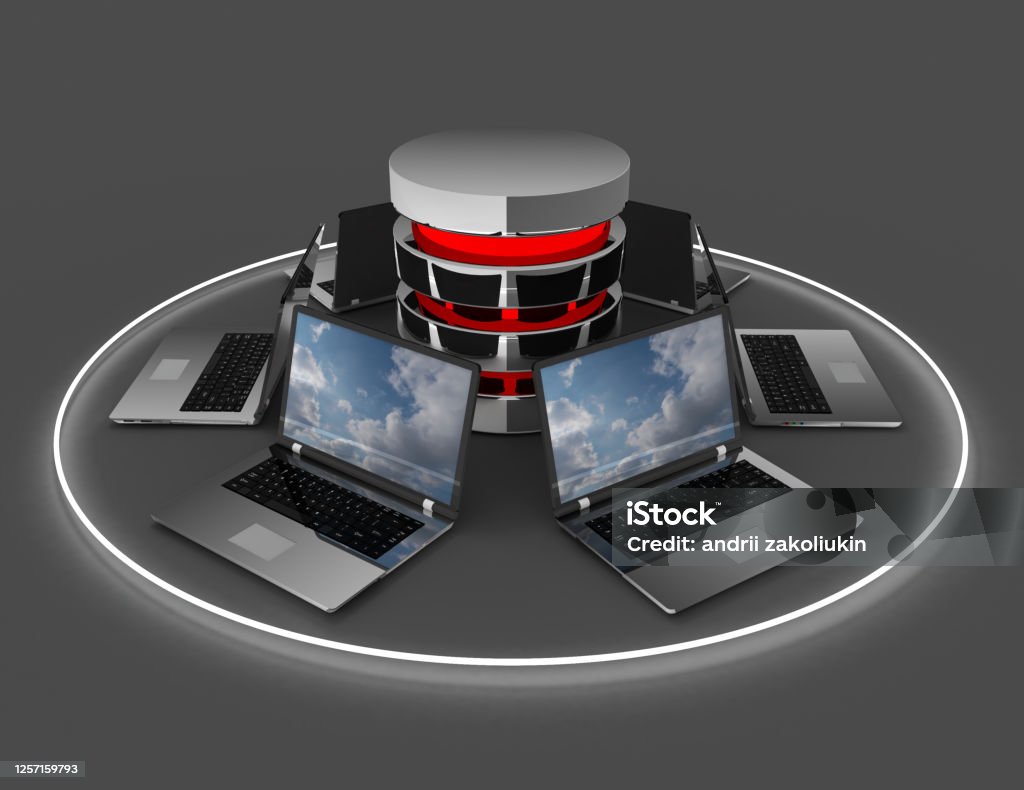 Abstract Database Network Abstract Computer Network Database 3d Illustration Stock Photo ...