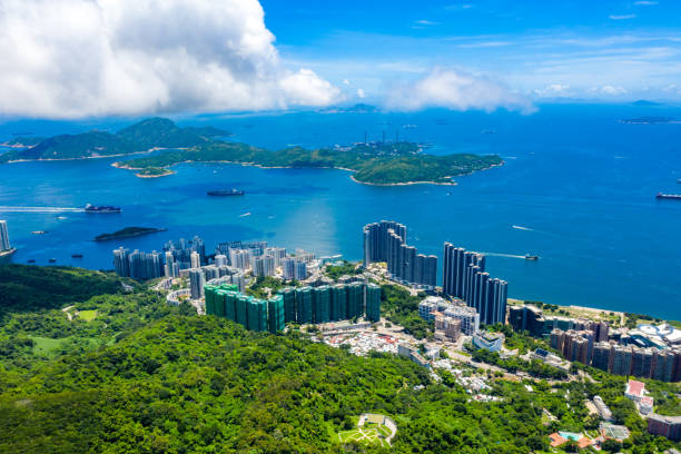 istock Drone view of Southern District, Hong Kong 1257162636