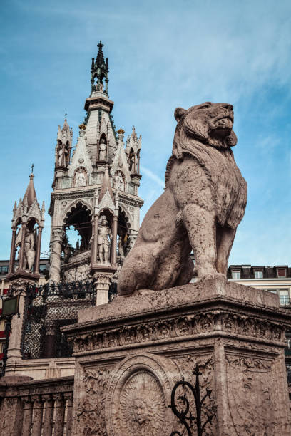 Brunswick Monument And Lion Statue In Geneva, Switzerland