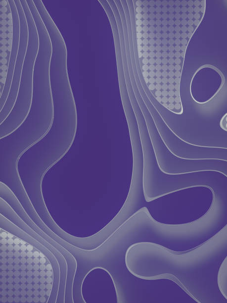 istock Abstract colorful background. Topography levels. Mapping relief design 3d render 1257191458