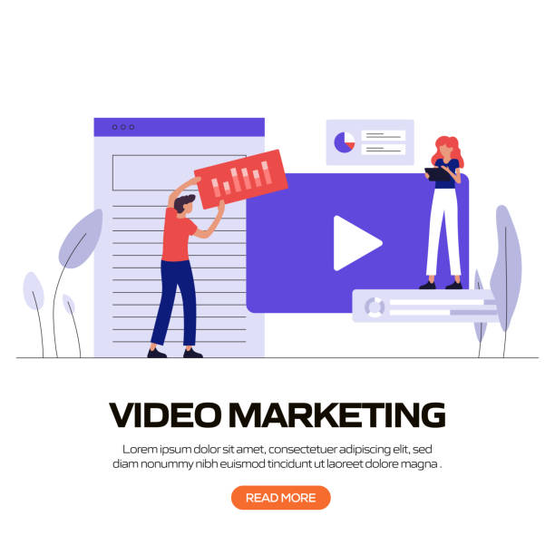 istock Video Marketing Concept Vector Illustration for Website Banner, Advertisement and Marketing Material, Online Advertising, Business Presentation etc. 1257193917