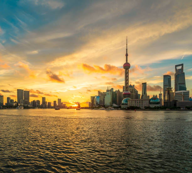 istock Shanghai urban architecture landscape and clear river 1257197124