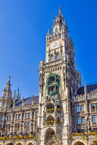 Central square in the city centre of Munich, Germany