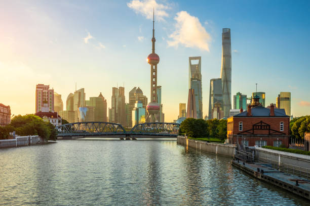 istock Shanghai urban architecture landscape and clear river 1257197420