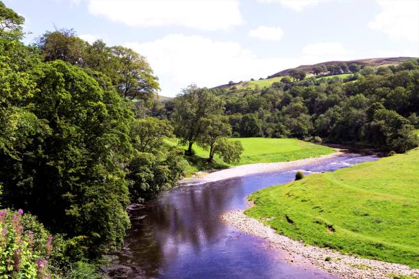 istock Reflections on the River Wharfe, Wharfedale, near Skipton, West Yorkshire, England. 1257203460