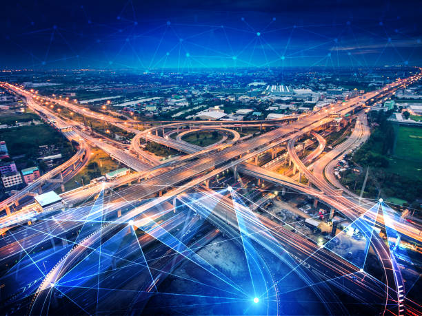 istock Smart transport technology concept for future car traffic on road 1257205467