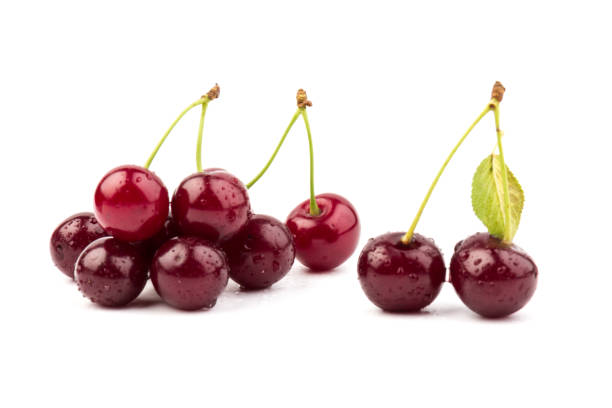 istock herry berries isolated on white background. With clipping path. 1257208753