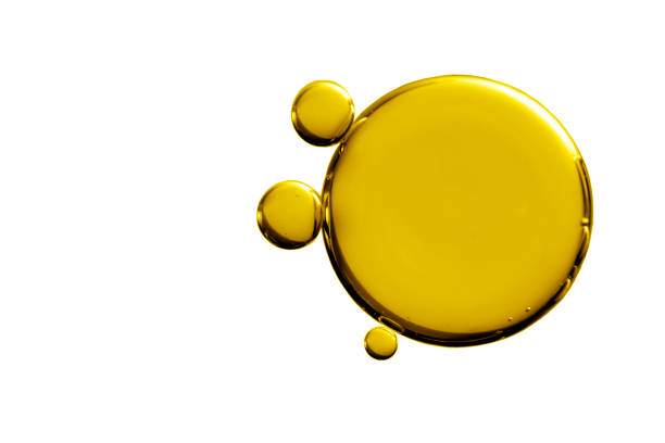 Yellow oil bubbles Yellow oil bubbles blood serum photos stock pictures, royalty-free photos & images