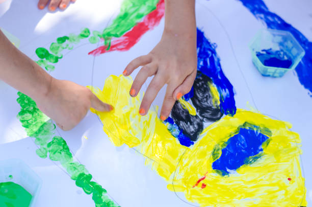 istock printing with fingers to the paper 1257210840