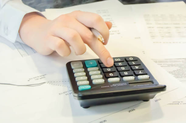 istock business woman working at home on the computer. online work 1257213092