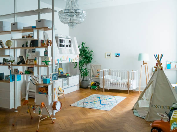istock Interior of playroom at home 1257213635