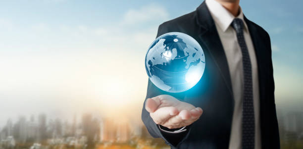 istock Globe ,earth in human hand, holding our planet glowing.  image provided by Nasa 1257214940