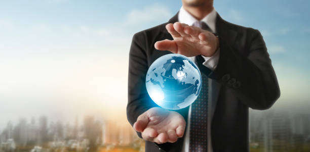 istock Globe ,earth in human hand, holding our planet glowing.  image provided by Nasa 1257214949