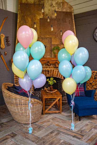 istock colorful balloons for decoration holiday. 1257221405