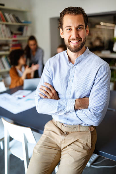 istock Business partners sharing ideas and planning work at meeting in office 1257221426