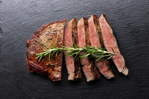 grilled beef ribeye steak