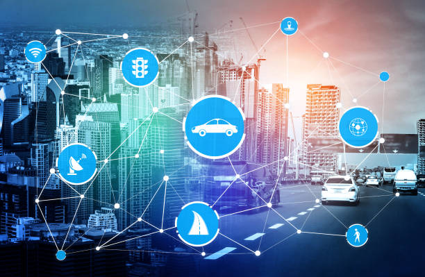 istock Smart transport technology concept for future car traffic on road 1257221844