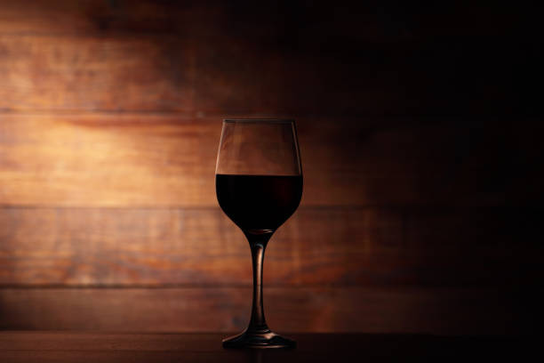 istock goblet with wine on the counter 1257224034