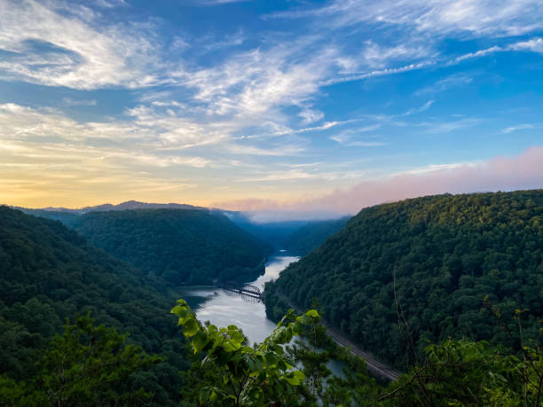istock Sunrise over hawks nest 1257225142