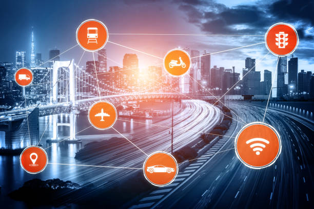 istock Smart transport technology concept for future car traffic on road 1257228127