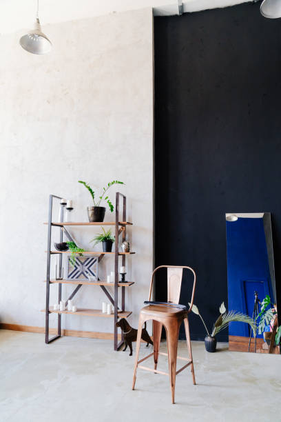 istock rack interior of loft. minimalist design. 1257229652