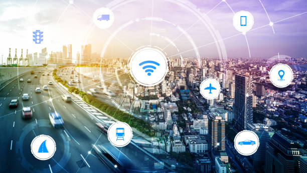 istock Smart transport technology concept for future car traffic on road 1257232030