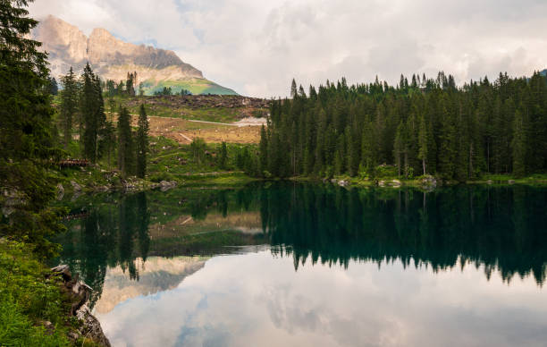 istock lake Carezza, dolomites, Italy 1257232302