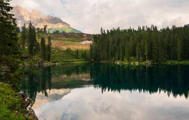 istock lake Carezza, dolomites, Italy 1257233673