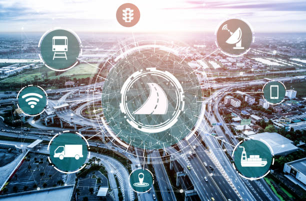 istock Smart transport technology concept for future car traffic on road 1257233915