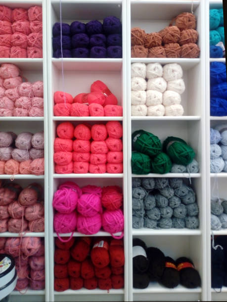 istock Beautiful colors exposed wool. 1257241543