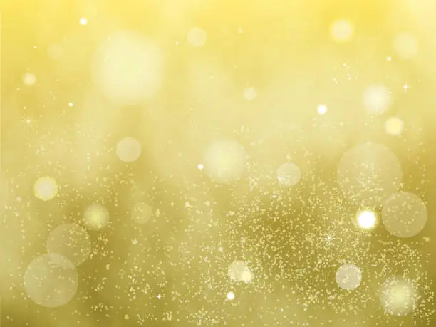 Vector illustration of Particle background material Gold color