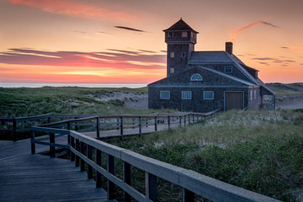 istock Old Life Saving Station at Race Point Beach 1257248768