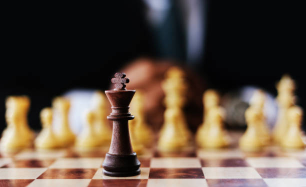 istock Businessman suit with chess board game. Plan stratgy and tactic concept 1257249021