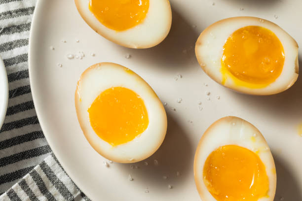 istock Homemade Unami Soy Sauce Eggs 1257249133