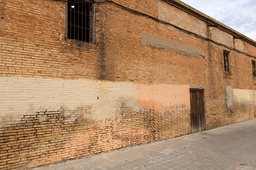 Valencia, Spain - 07/17/2020: The trendy hipster seaside neighborhood of El Cabanyal.