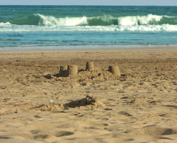 istock Sand casttle near the sea 1257254720