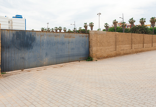 Valencia, Spain - 07/17/2020: The trendy hipster seaside neighborhood of El Cabanyal.