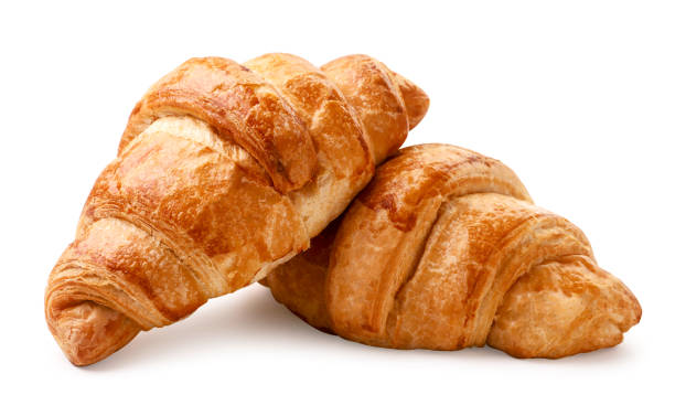 istock Fresh croissant on a white background. Isolated 1257265741