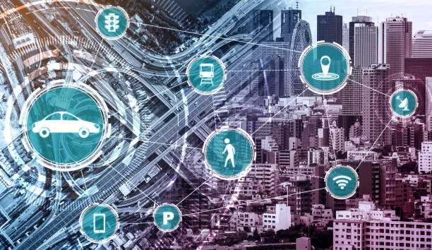 istock Smart transport technology concept for future car traffic on road 1257266653