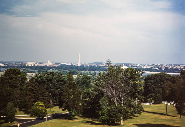 Washington DC from Arlington National Cemetery during the 1950's