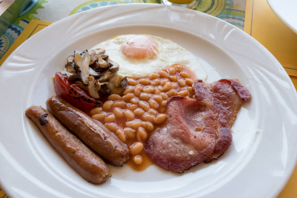 istock Tasty full English breakfast 1257274963