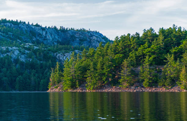 istock Light and Shadows on a North Woods Lake 1257276294