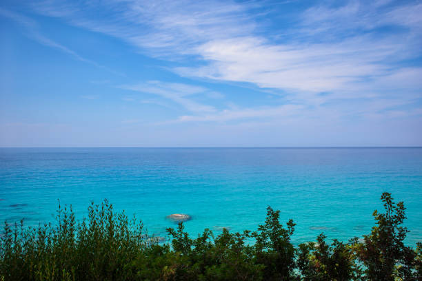 Pefkoulia beach on Lefkada island, Greece