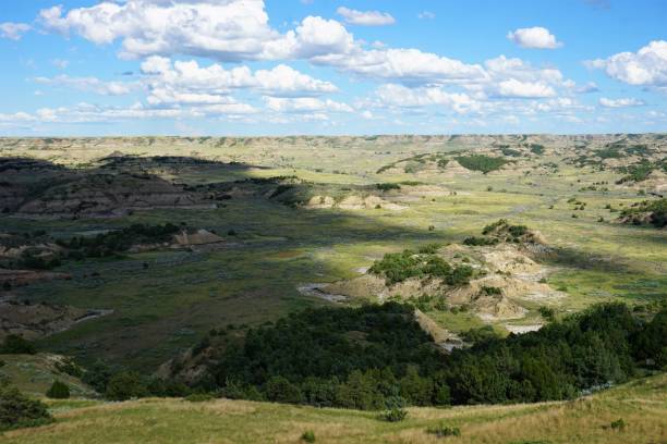 istock Badlands and Grassy ND Landscape 1257291243