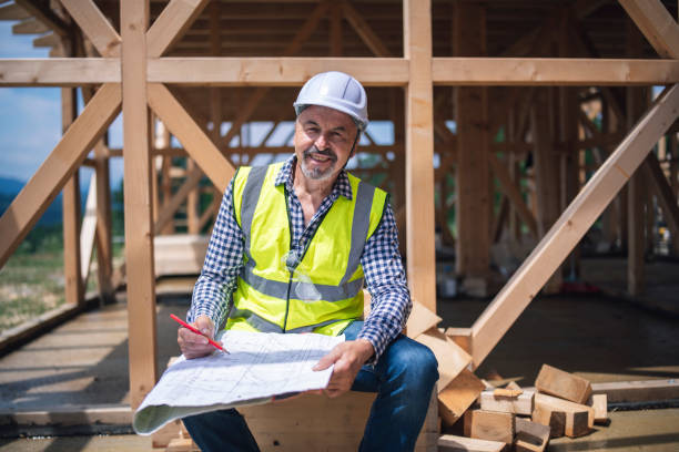 istock Portrait Of Senior Architect On Construction Site. 1257300104