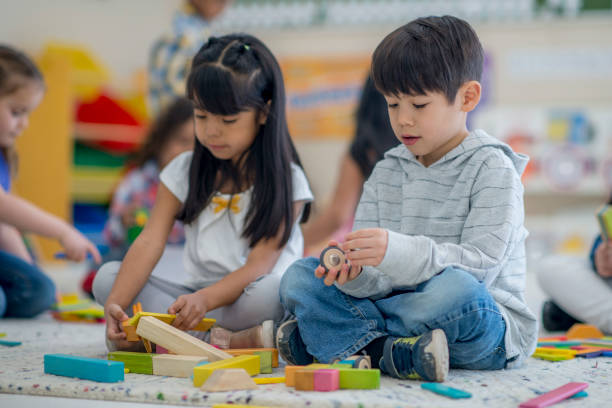 istock Preschool students in the classroom 1257303629