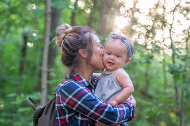 istock Family spending time together on a hike 1257304344