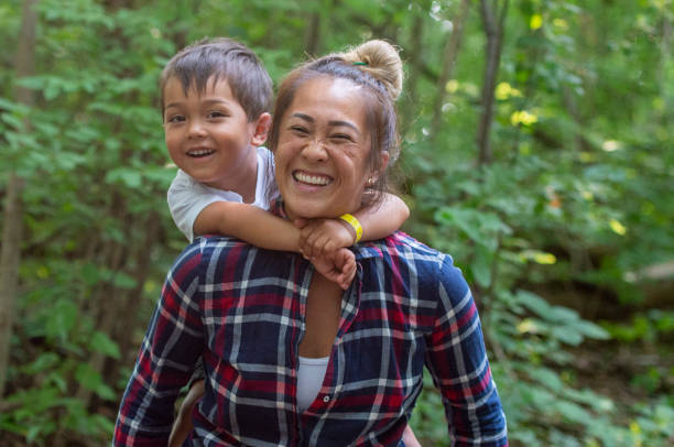istock Family spending time together on a hike 1257304347